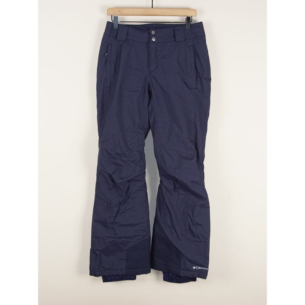 Columbia Bugaboo II Omni Heat Snow Blue Pants Womens Sz S Regular